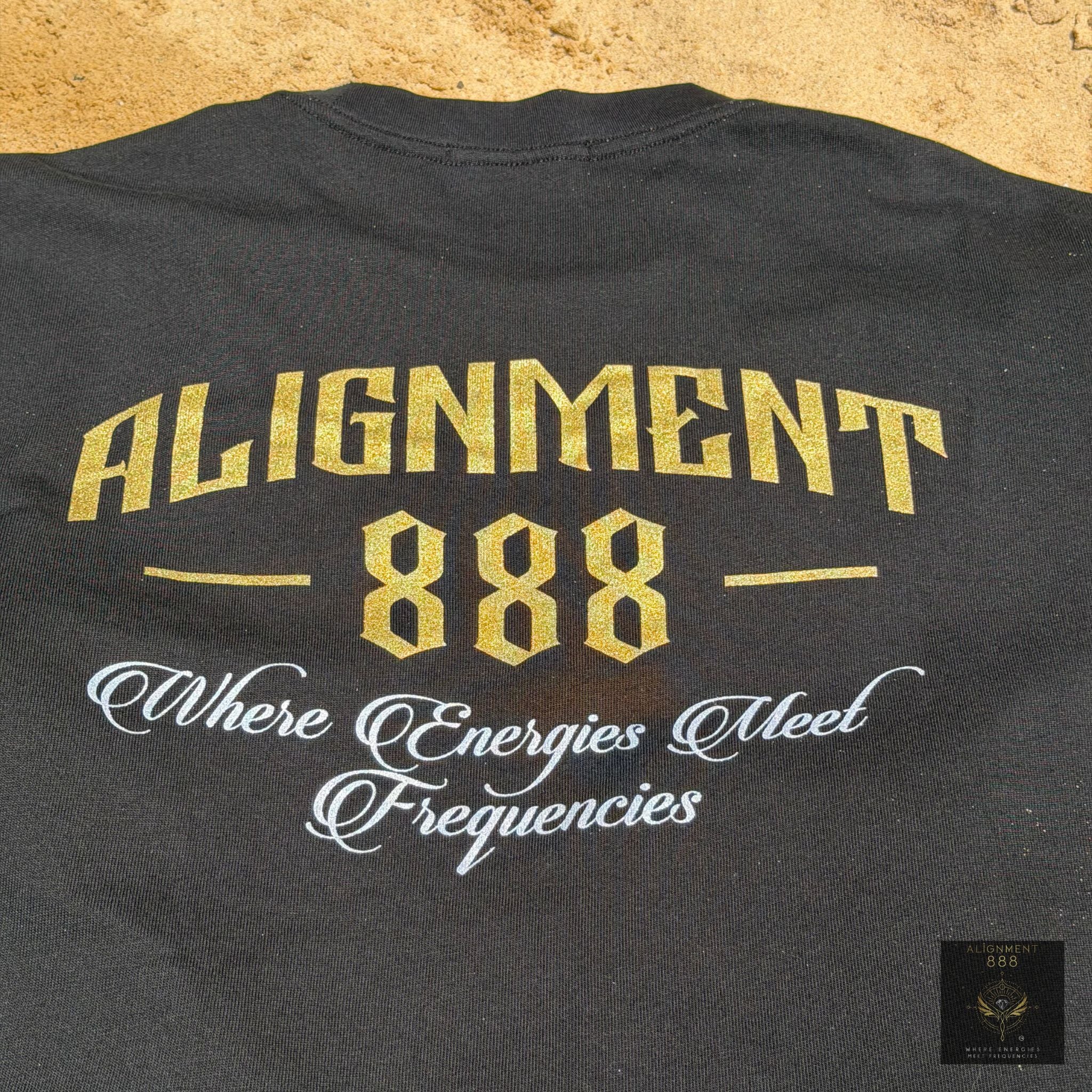 ALIGNMENT888 SHIMMER LOGO TEE — LIMITED EDITION STREETWEAR