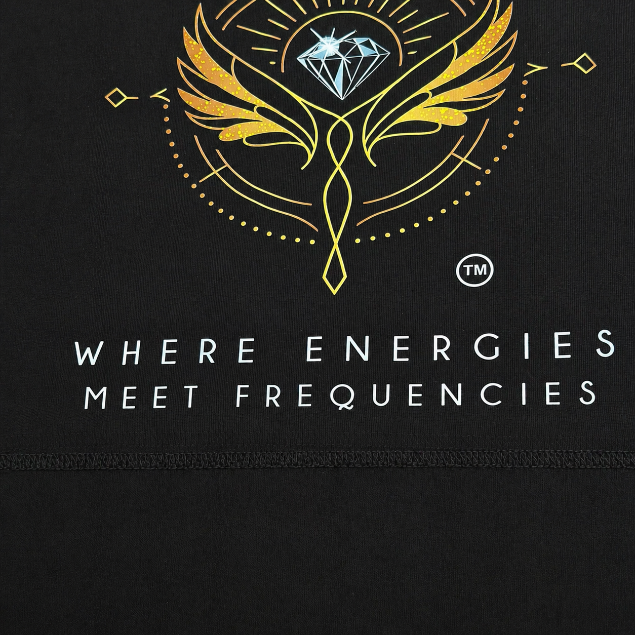Black Cotton Tee – ALIGNMENT888 Core Logo