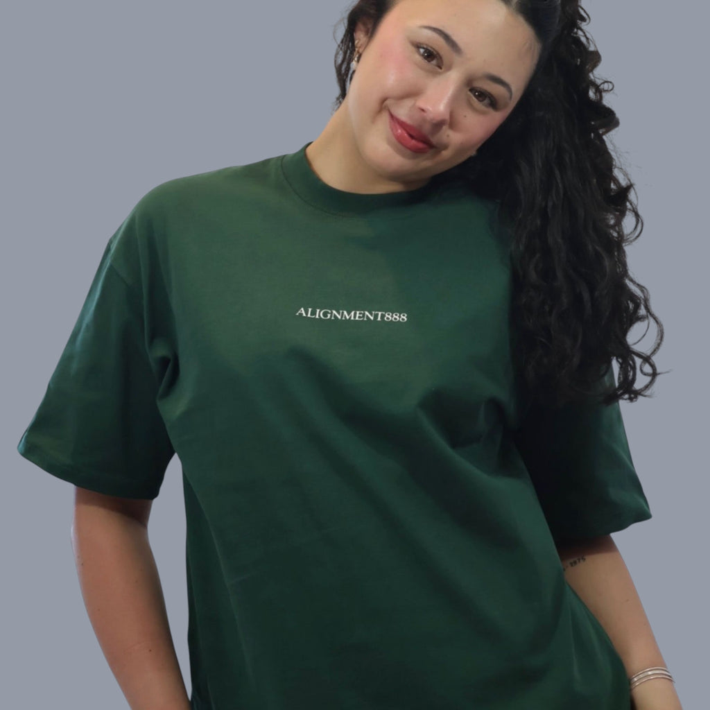 Forest Green Cotton Tee – Forest Frequency | ALIGNMENT888