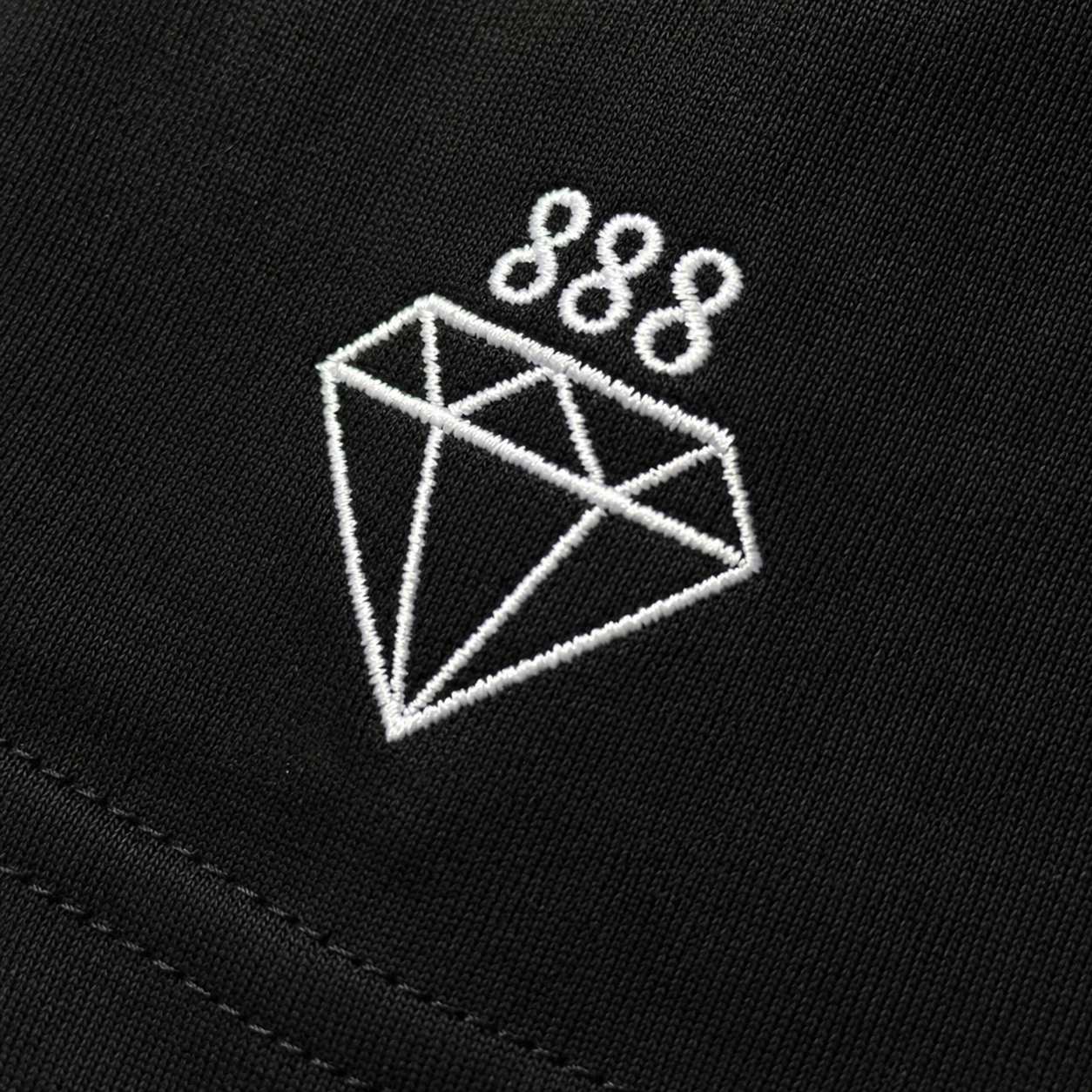 Black Cotton Tee – ALIGNMENT888 Core Logo