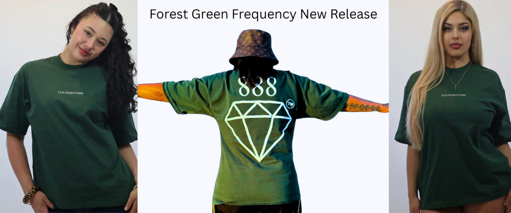 Oversized Streetwear Tee – Forest Frequency | ALIGNMENT888
