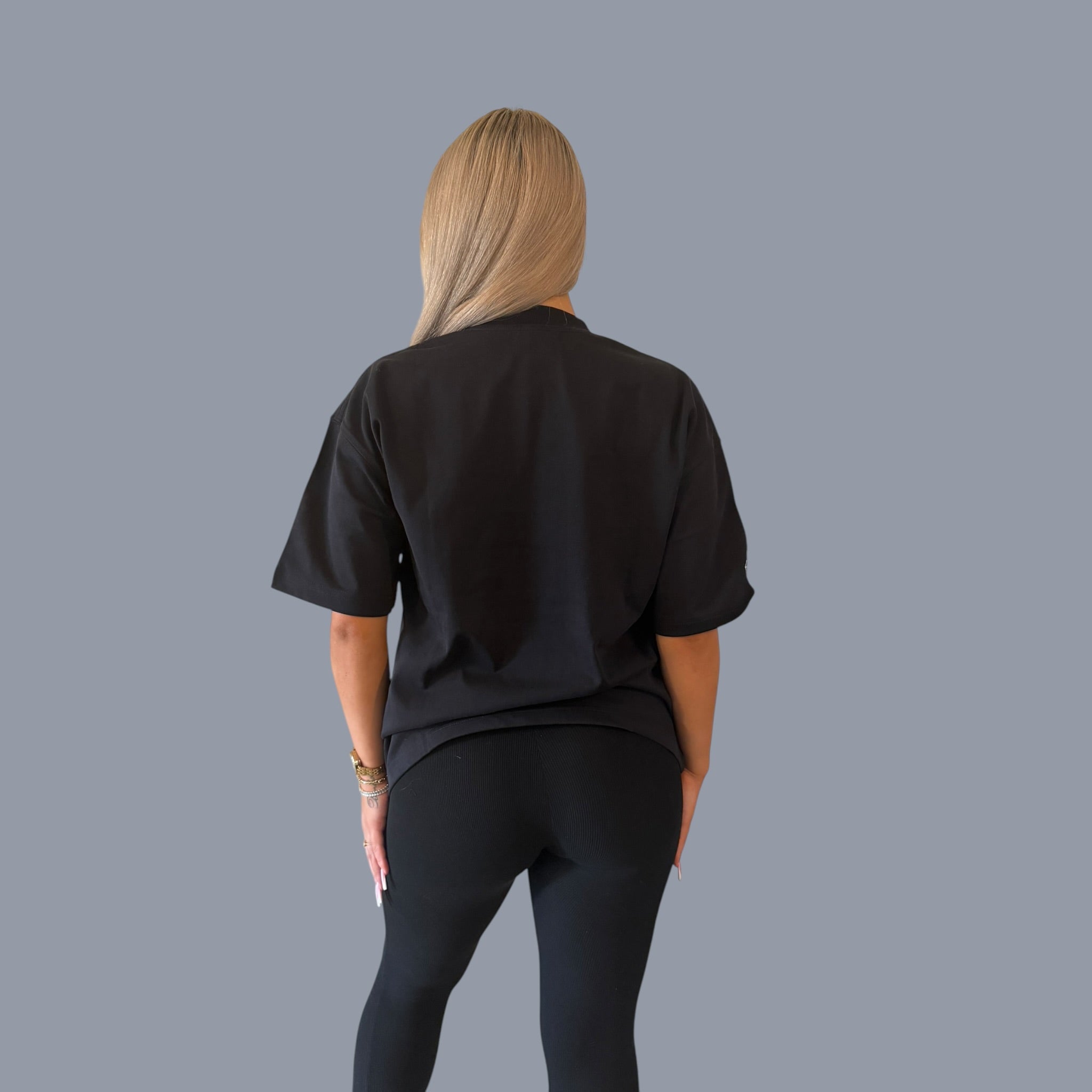 Black Cotton Tee – Align. Elevate. Attract. | ALIGNMENT888